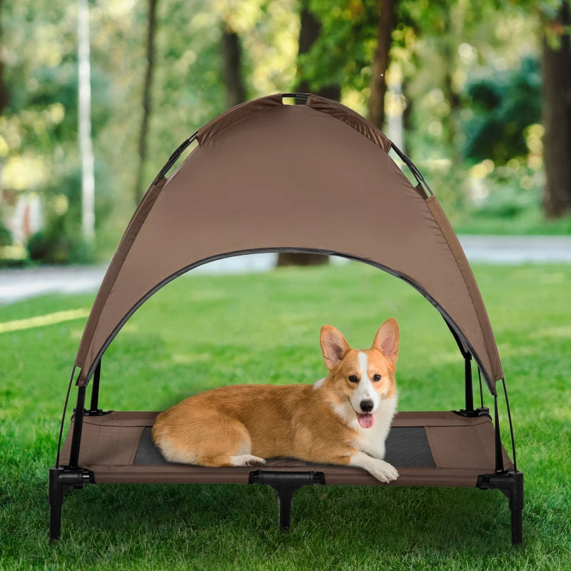 Pawhut Elevated Portable Dog Cot Pet Bed With