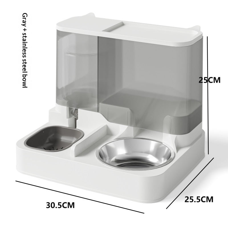 Automatic Feeder and Water Fountain Combo Cat Food