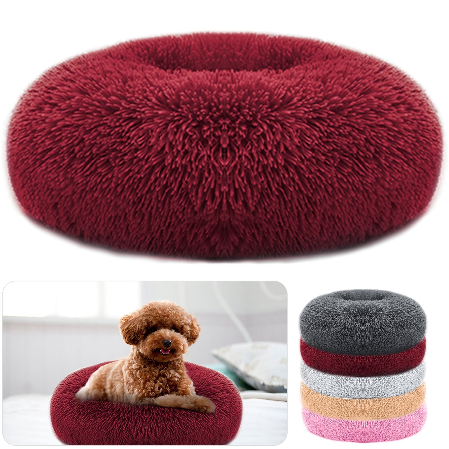 Pet Dog Bed Soft Warm Fleece Puppy Cat