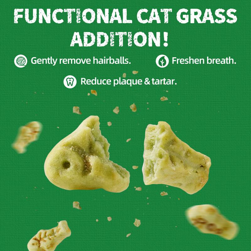 Cat Grass Biscuits Snacks and Pet Health Supplements