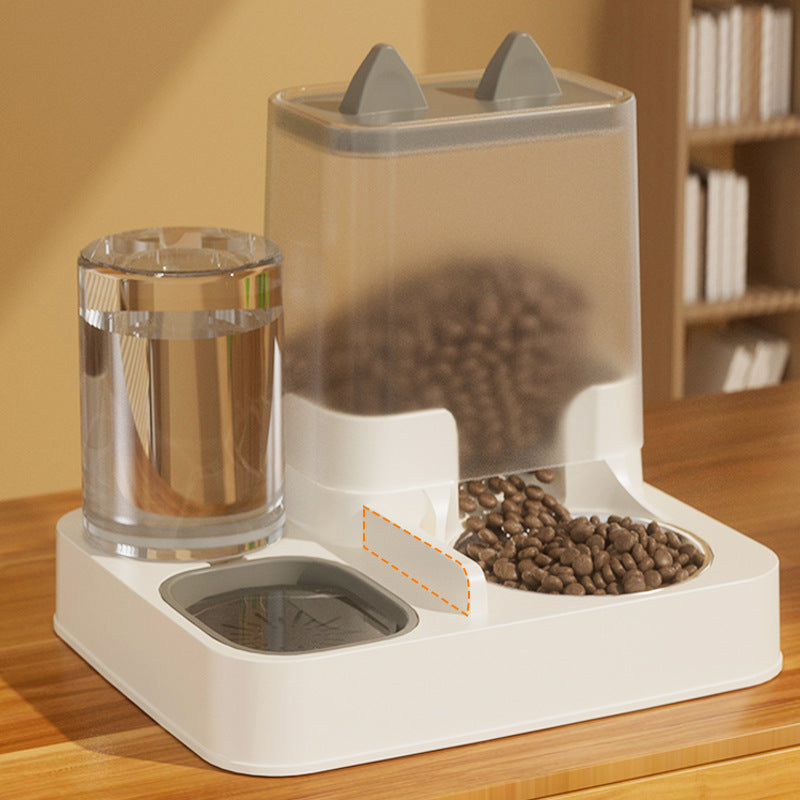 Automatic Cat Food Feeder and Water Dispenser Combo