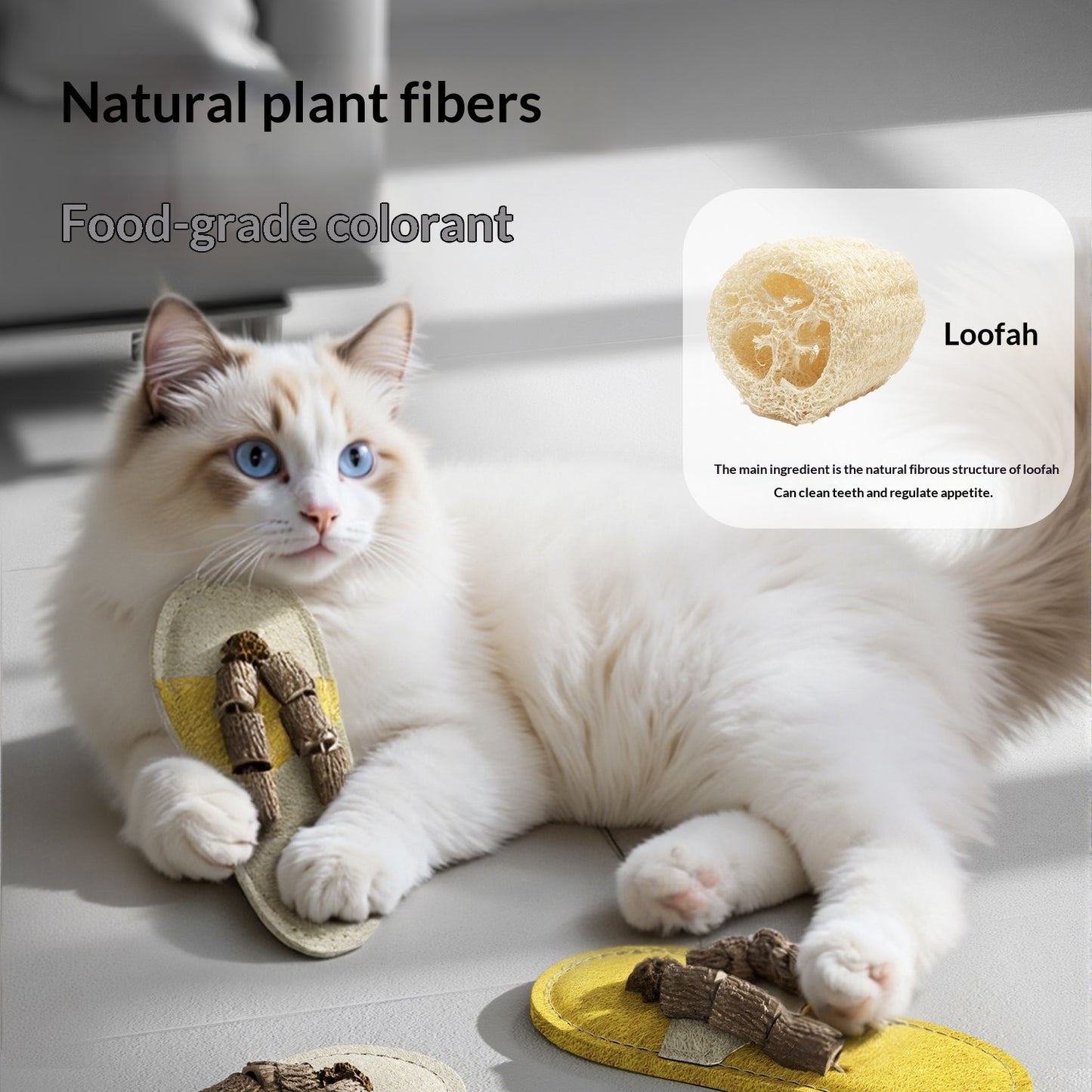 Loofah Cat Boredom