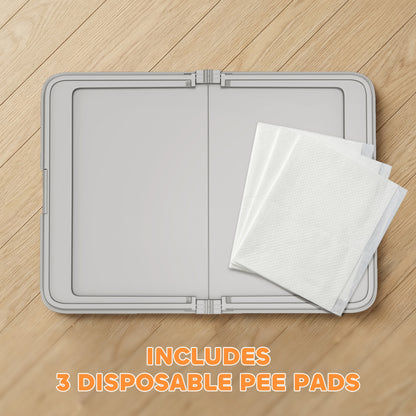 Pee Pad Holder Foldable Dog Litter Box With