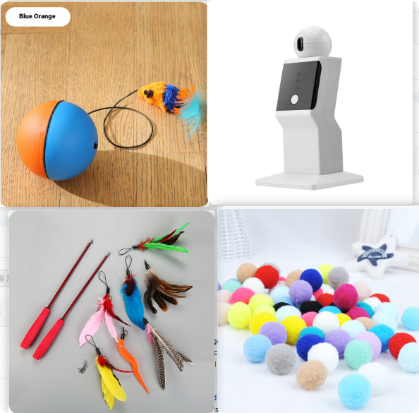 Cat Toys Mouse Teaser Ball Funny Moving Toy