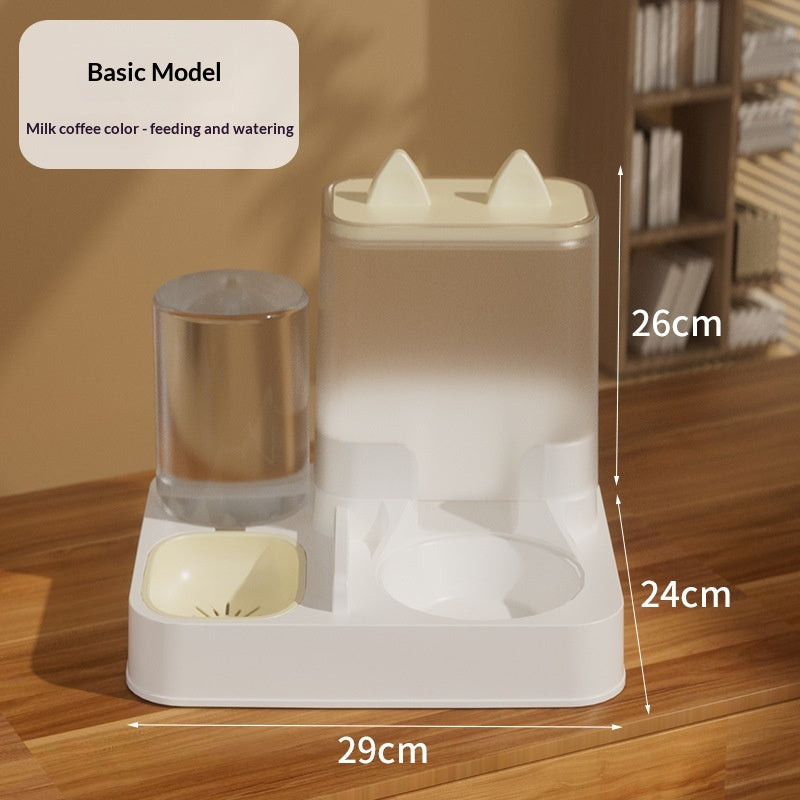 Automatic Cat Food Feeder and Water Dispenser Combo