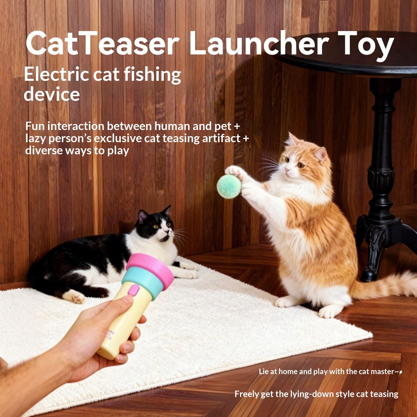 Electric Cat Teaser with One