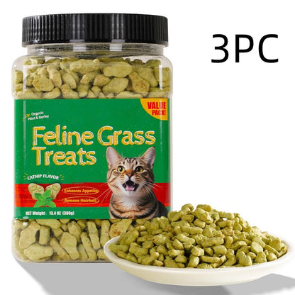 Cat Grass Biscuits Snacks and Pet Health Supplements