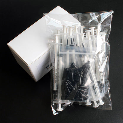 25Pcs Luer Slip Tip 1Ml Syringes with Caps