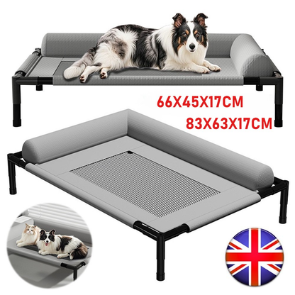 Orthopaedic Elevated Pet Dog Bed Raised Bolster Sofa