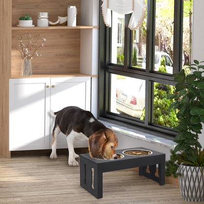 23" Modern Decorative Raised Dog Bowls