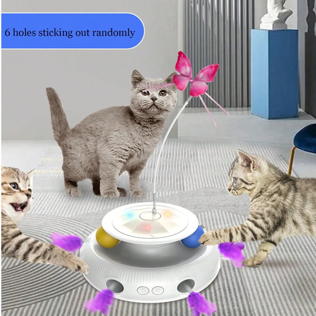 Multifunctional Electric Cat Toy Interactive Cat Toy Indoor