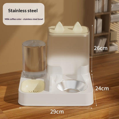 Automatic Cat Food Feeder and Water Dispenser Combo