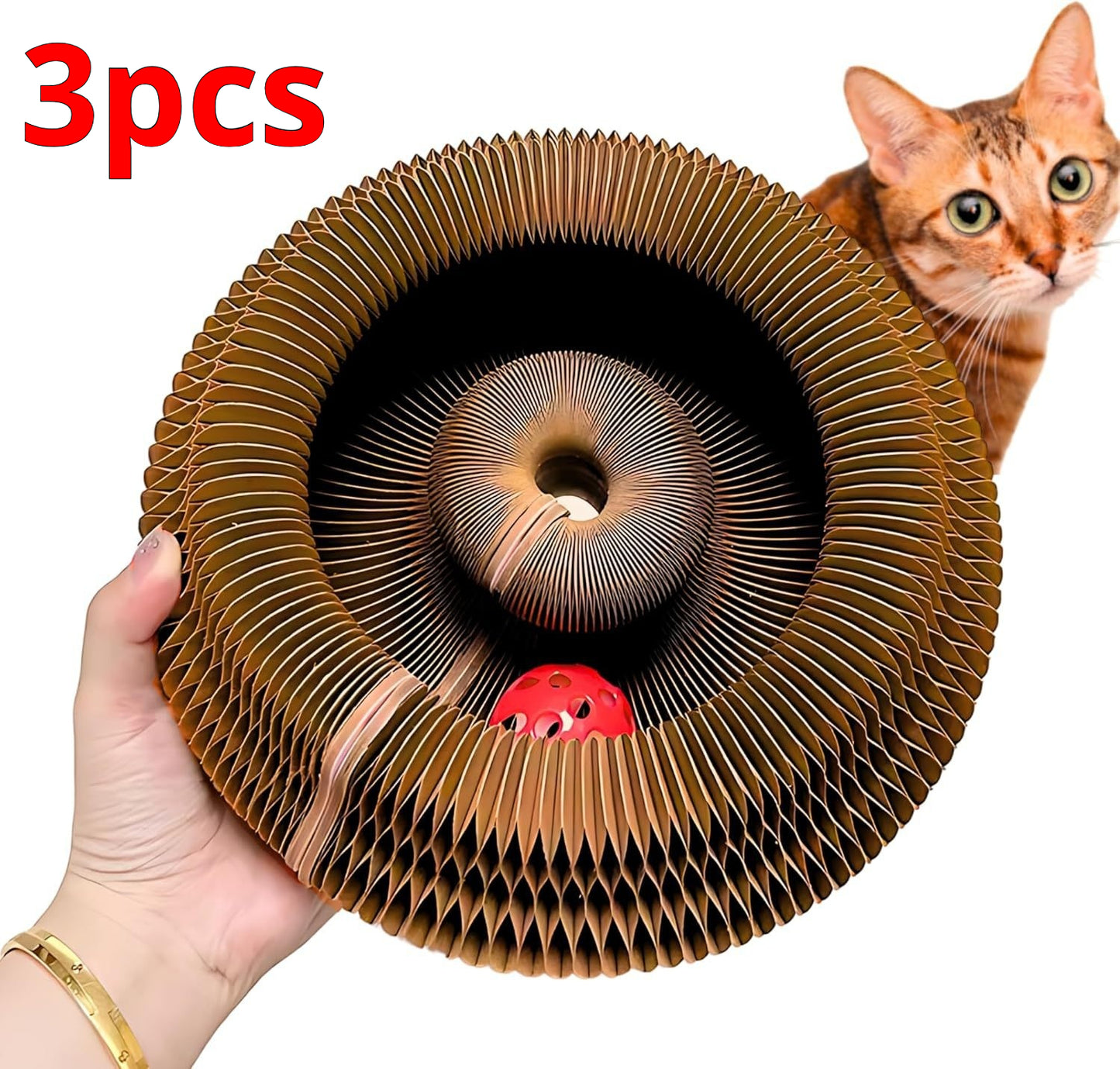 Cat Toy with Bells Accordion
