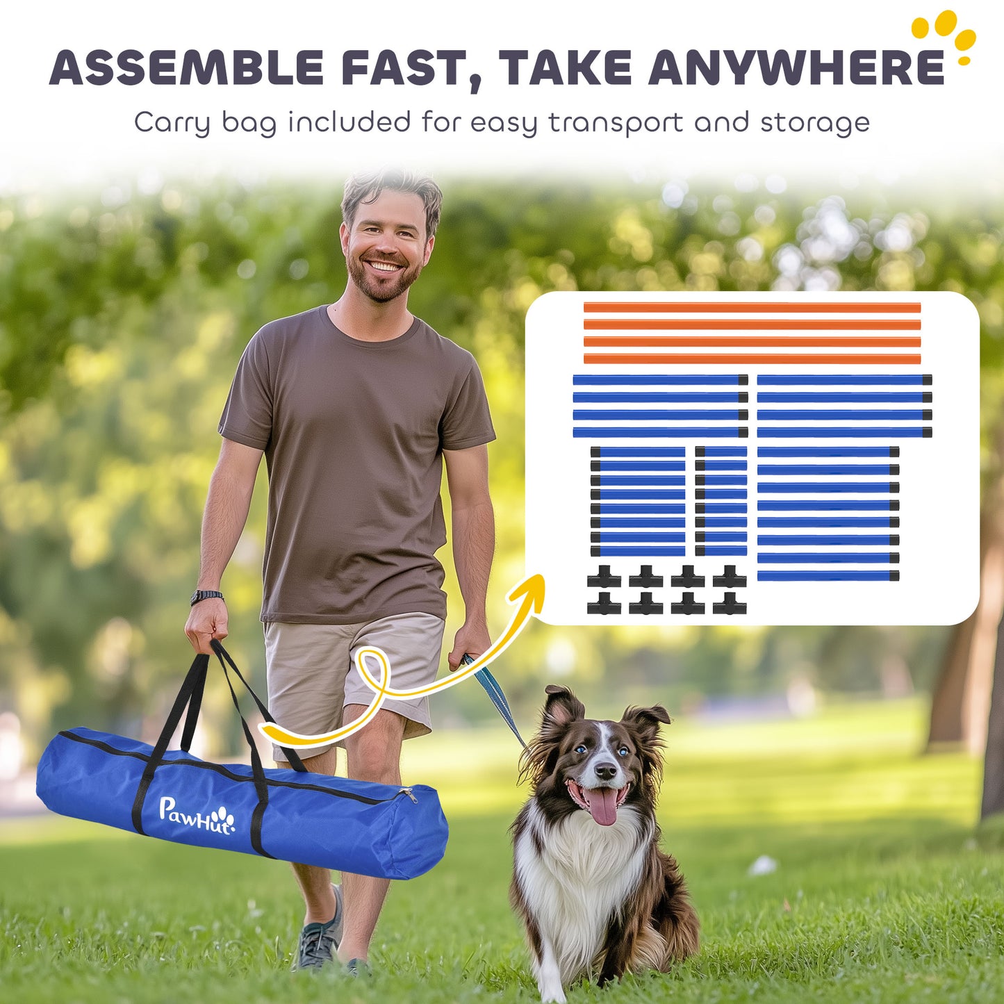 4 Pieces Dog Agility Equipment