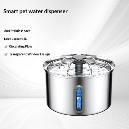 Pet Water Fountain 304 Stainless Steel Cat Water