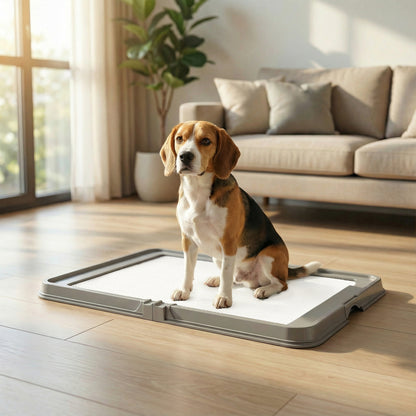 Pee Pad Holder Foldable Dog Litter Box With
