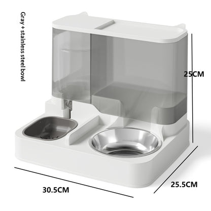 Automatic Feeder and Water Fountain Combo Cat Food