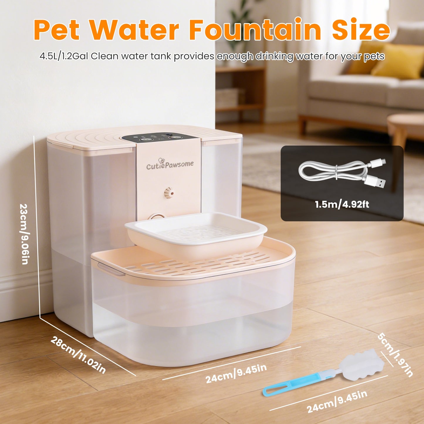 Smart Pet Water Fountain Automatic Cat Water Dispenser