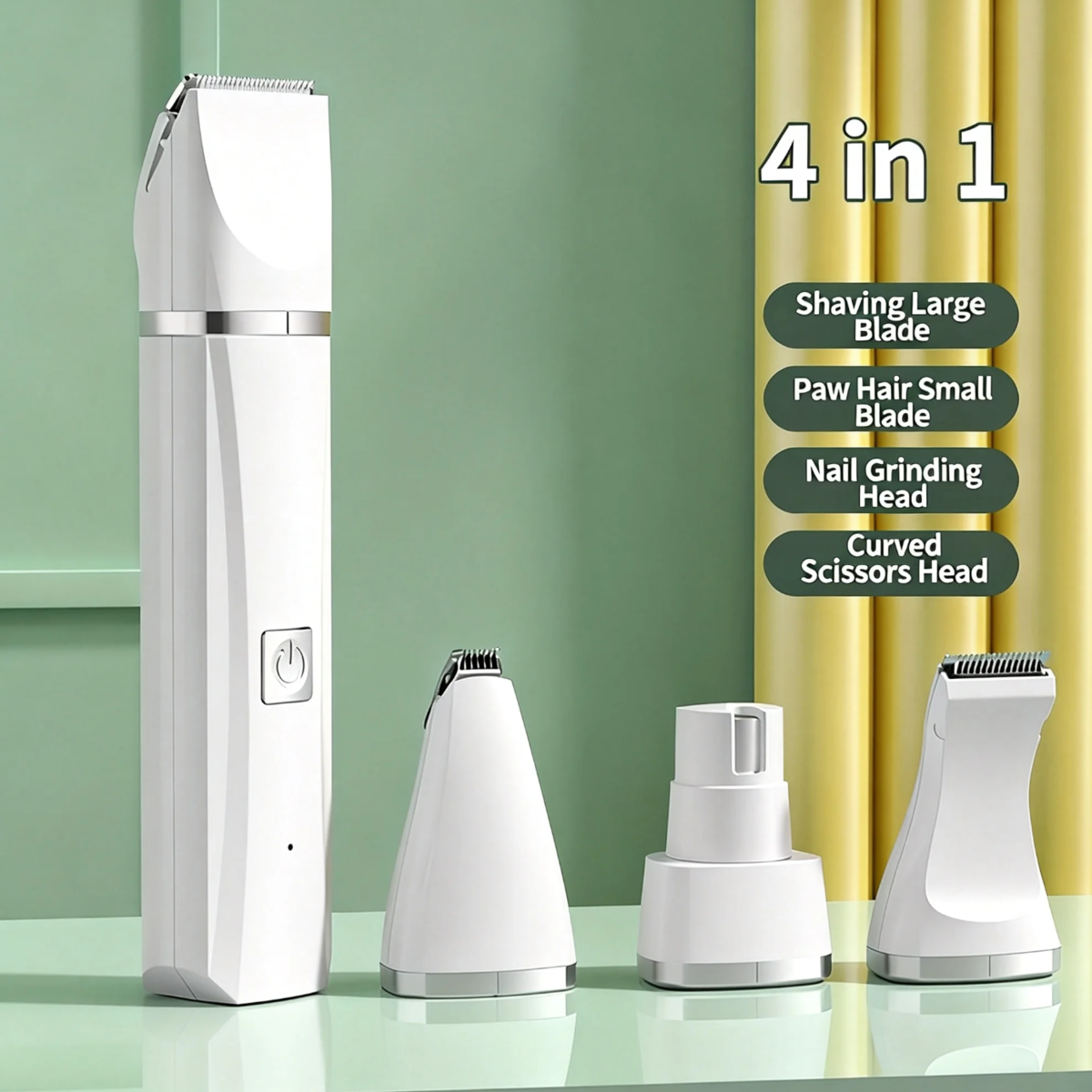 4-In-1 Pet Grooming Kit for Small Dogs Cats