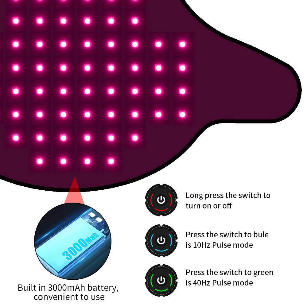 Portable Led Backrest Therapy Belt for Pets