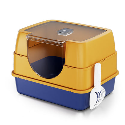 Odor-Proof Fully or Partially Enclosed Cat Litter Box