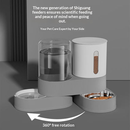 Automatic Pet Water and Food Dispenser in One