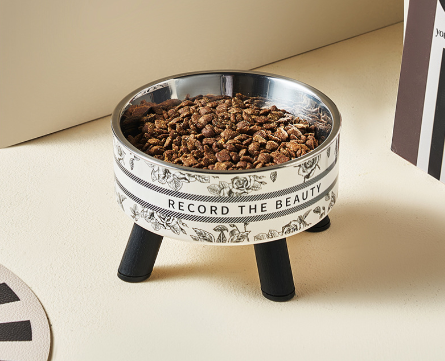 Product Pet Stainless Steel Feeding Bowl with Neck