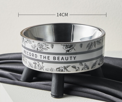 Product Pet Stainless Steel Feeding Bowl with Neck