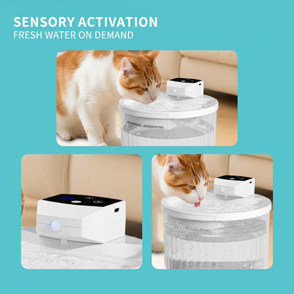 2000Ml Wireless Pet Drinking Fountain