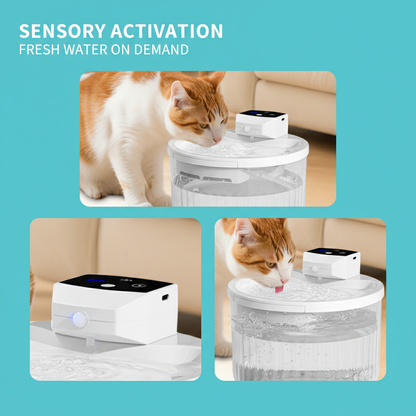2000Ml Wireless Pet Drinking Fountain