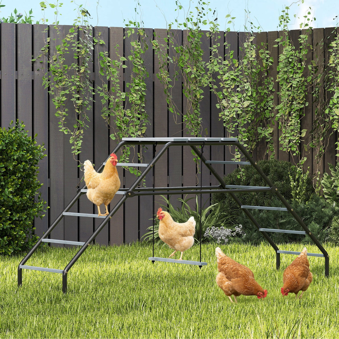 Chicken Coop Perches with Adjustable Swing
