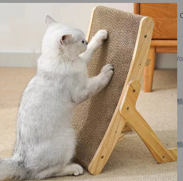 Multi-Functional Corrugated Cardboard Cat Scratcher Convertible Bed Vertical