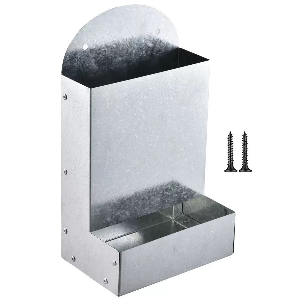 Poultry Feeding Metal Trough Chicken Parrot Bird Small