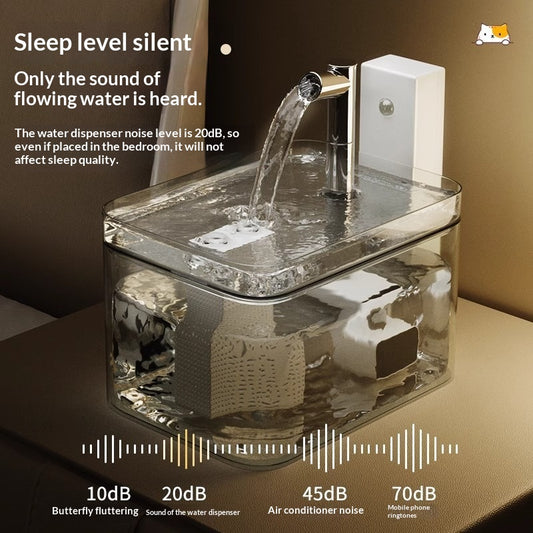 Cat Water Fountain Wireless Sensor Pet Smart Drinking