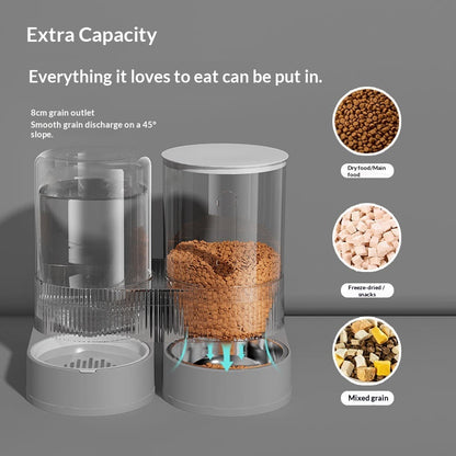 Automatic Pet Water and Food Dispenser in One