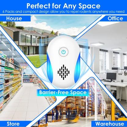 6 Pack Ultrasonic Pest Repeller