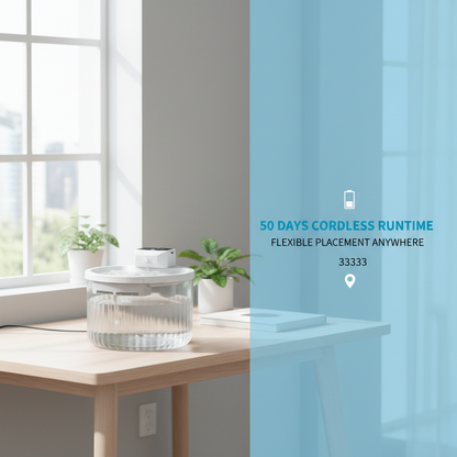 2000Ml Wireless Pet Drinking Fountain