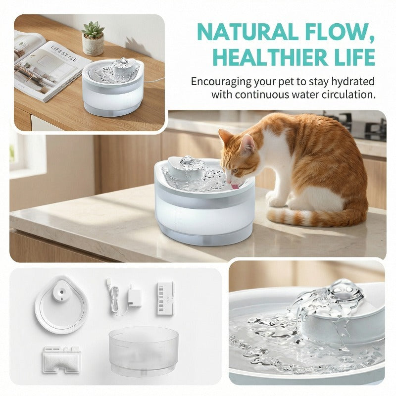 Usb Powered 2.5L Automatic Circulating Pet Water Fountain