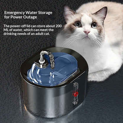 Pet Water Fountain 304 Stainless Steel Circulating Filtration