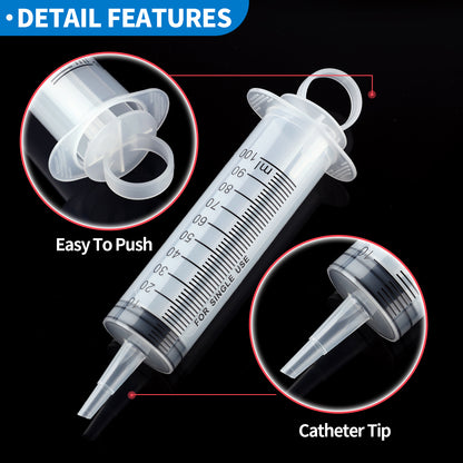 5Packs 100Ml Syringe for Industrial