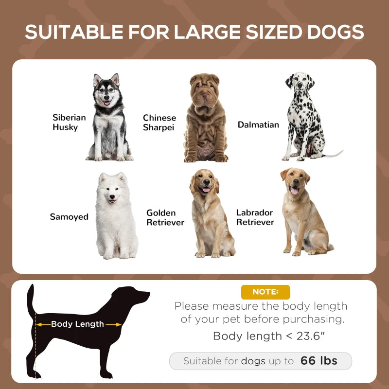 Pawhut Elevated Portable Dog Cot Pet Bed With