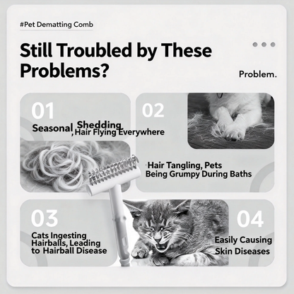 Pet Dematting Comb for Dogs and Cats