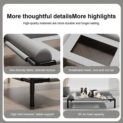 Orthopaedic Elevated Pet Dog Bed Raised Bolster Sofa