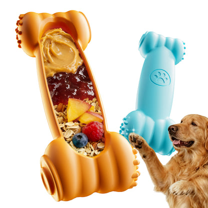 2-Piece Set of Dog Lick Bones Slow-Feeding Durable