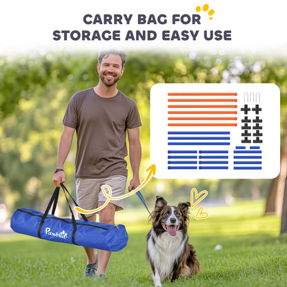 Dog Agility Training Equipment Adjustable Poles for Dog