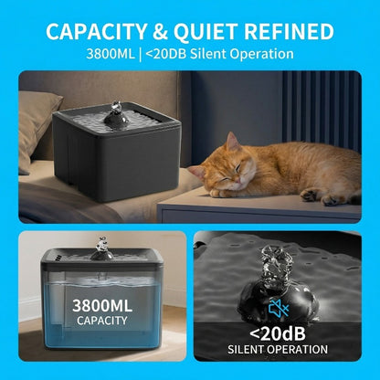 Ultra Silent Circulating Pet Drinking Fountain