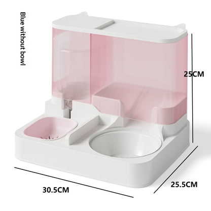 Automatic Feeder and Water Fountain Combo Cat Food