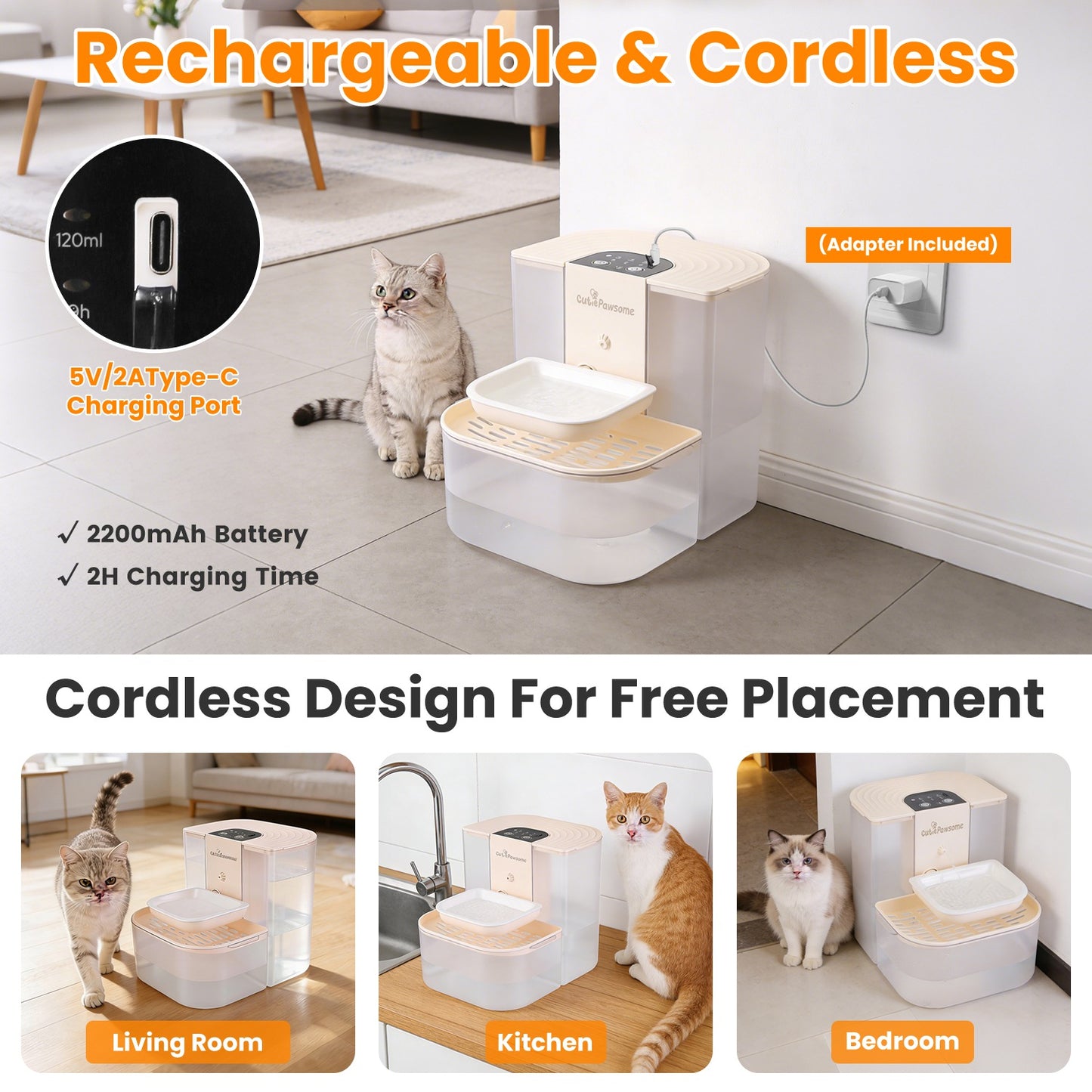 Smart Pet Water Fountain Automatic Cat Water Dispenser