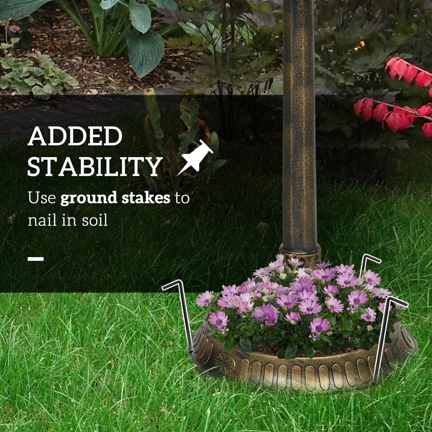 32" Antique Bird Bath Decorative Birdbath Bird Feeder