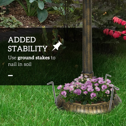 32" Antique Bird Bath Decorative Birdbath Bird Feeder